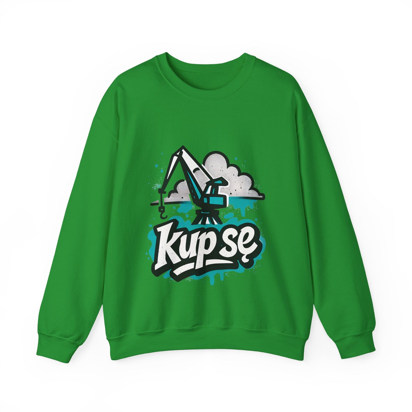 Bluza unisex z grafiką Kup Se Dźwig– klasyczny crewneck i miejski styl