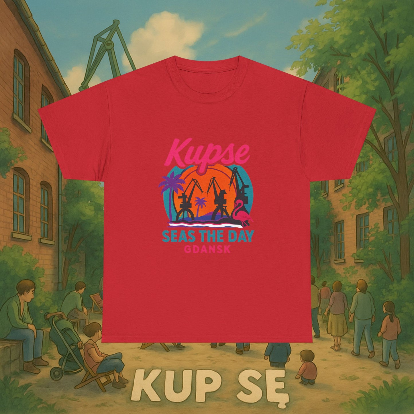 KupSe Seas The Day Style t-shirt - Unisex Heavy Cotton Tee