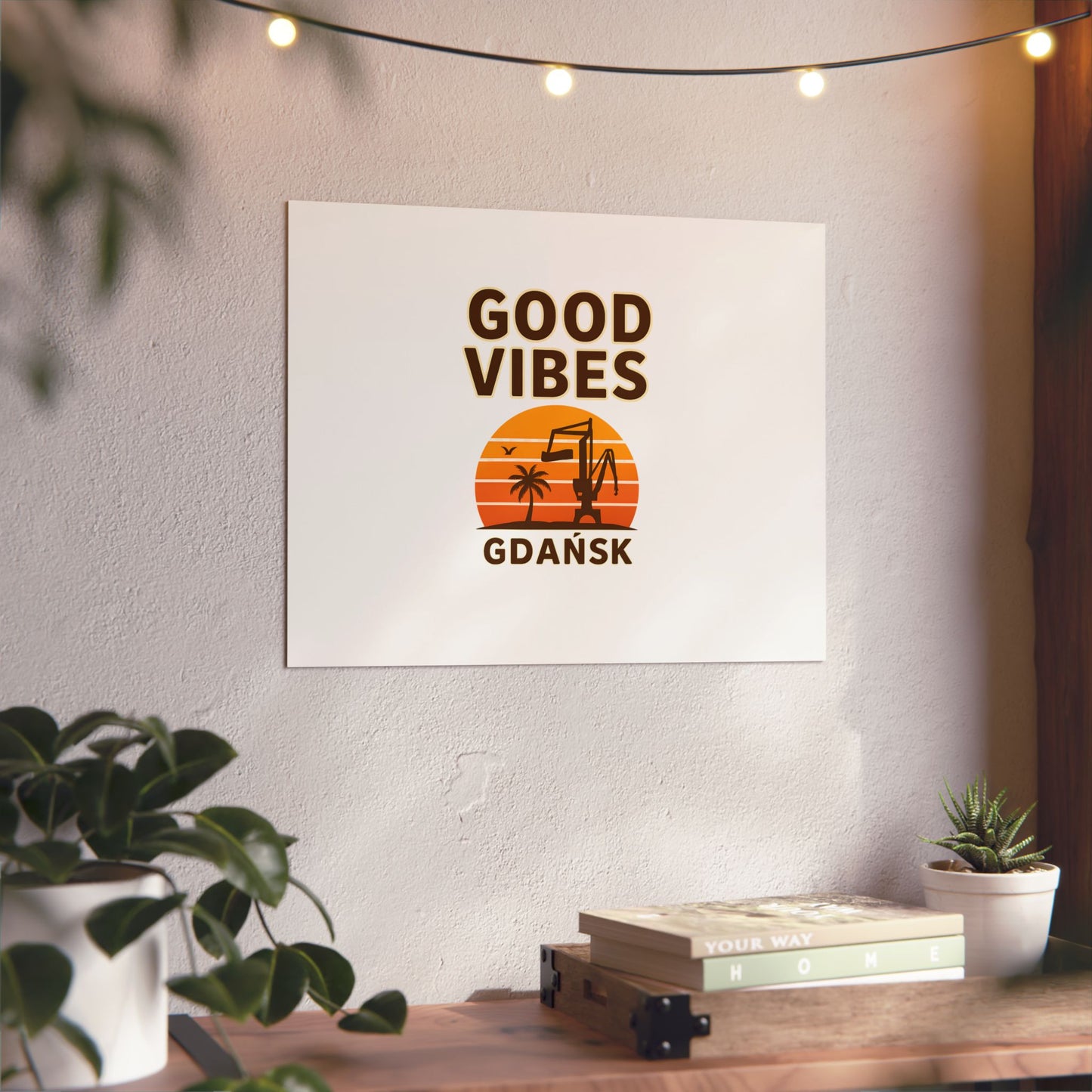 Obraz na panelu aluminiowym Good Vibes – trwały wydruk w stylu Kup Se
