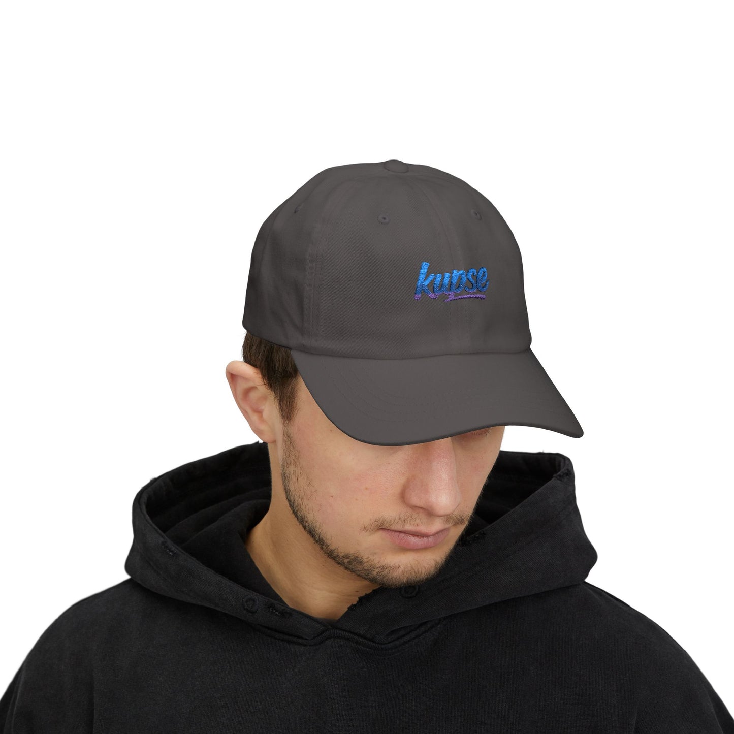 Czapka z daszkiem z grafiką Kup Se Logo Blue – modny Dad Cap z charakterem