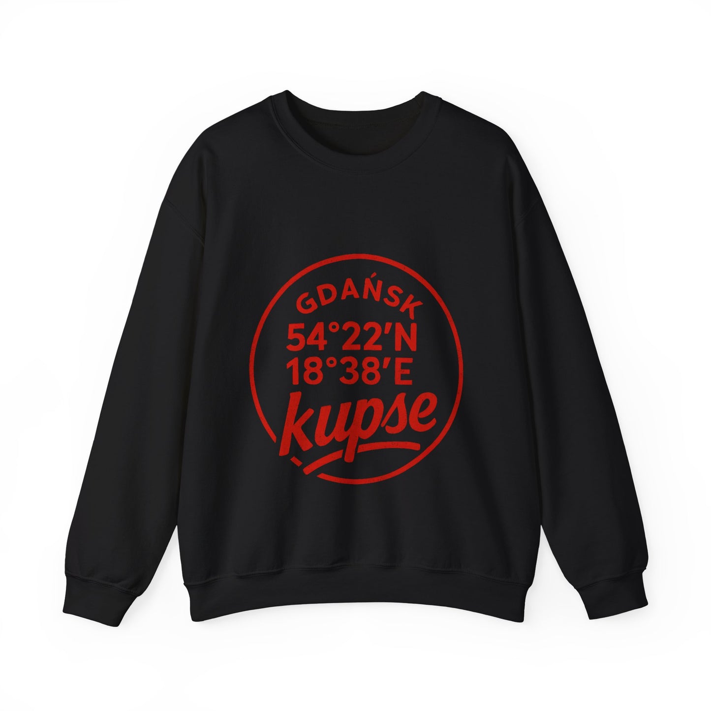 Bluza unisex z grafiką Kup Se Koordynaty – klasyczny crewneck i miejski styl