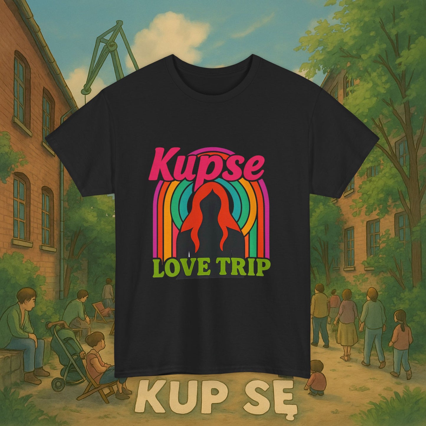 KupSe Love Trip Style t-shirt - Unisex Heavy Cotton Tee