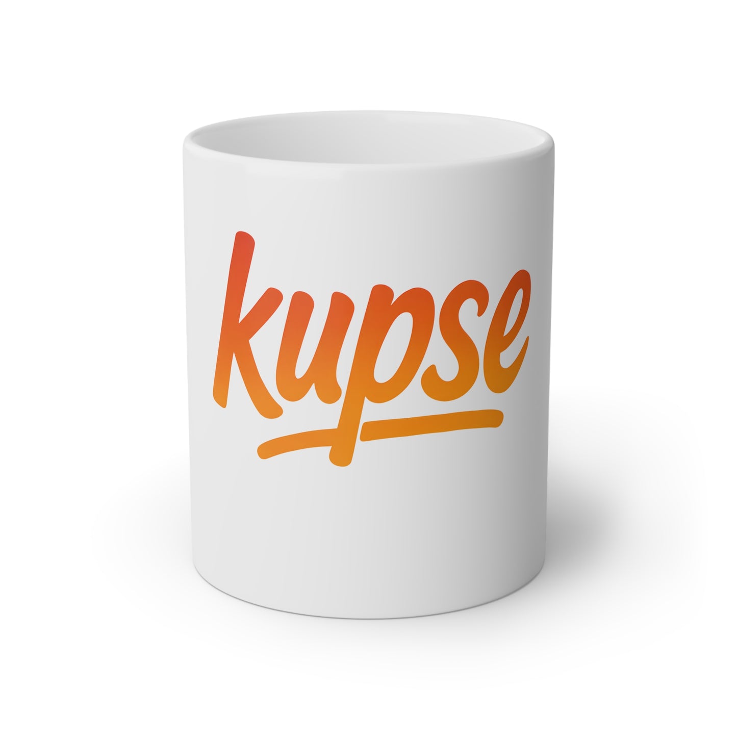 Kubek KupSe – Logo Orange, Unikatowy Design, Lokalny Styl