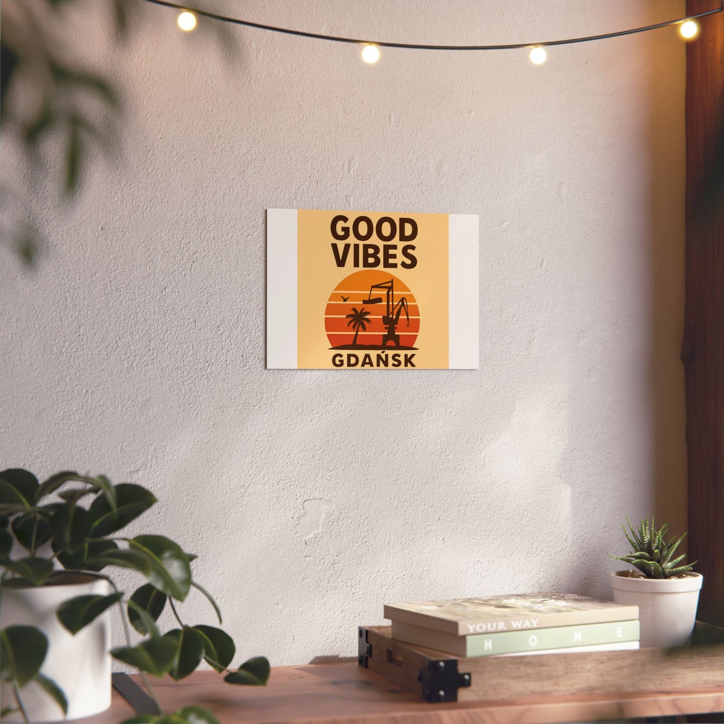 Obraz na panelu aluminiowym Good Vibes Desert – trwały wydruk w stylu Kup Se