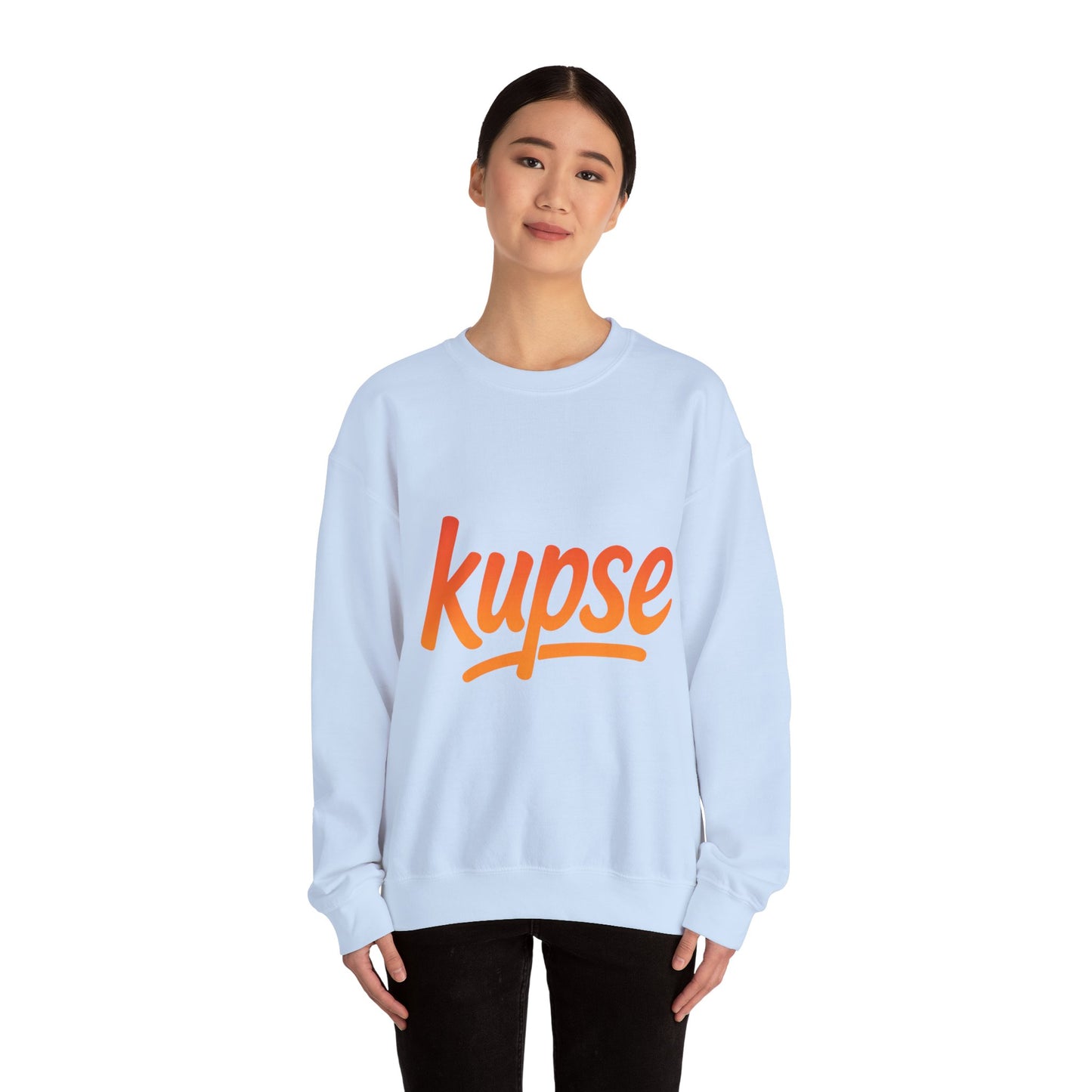 Bluza unisex z grafiką Kup Se Logo Orange – klasyczny crewneck i miejski styl