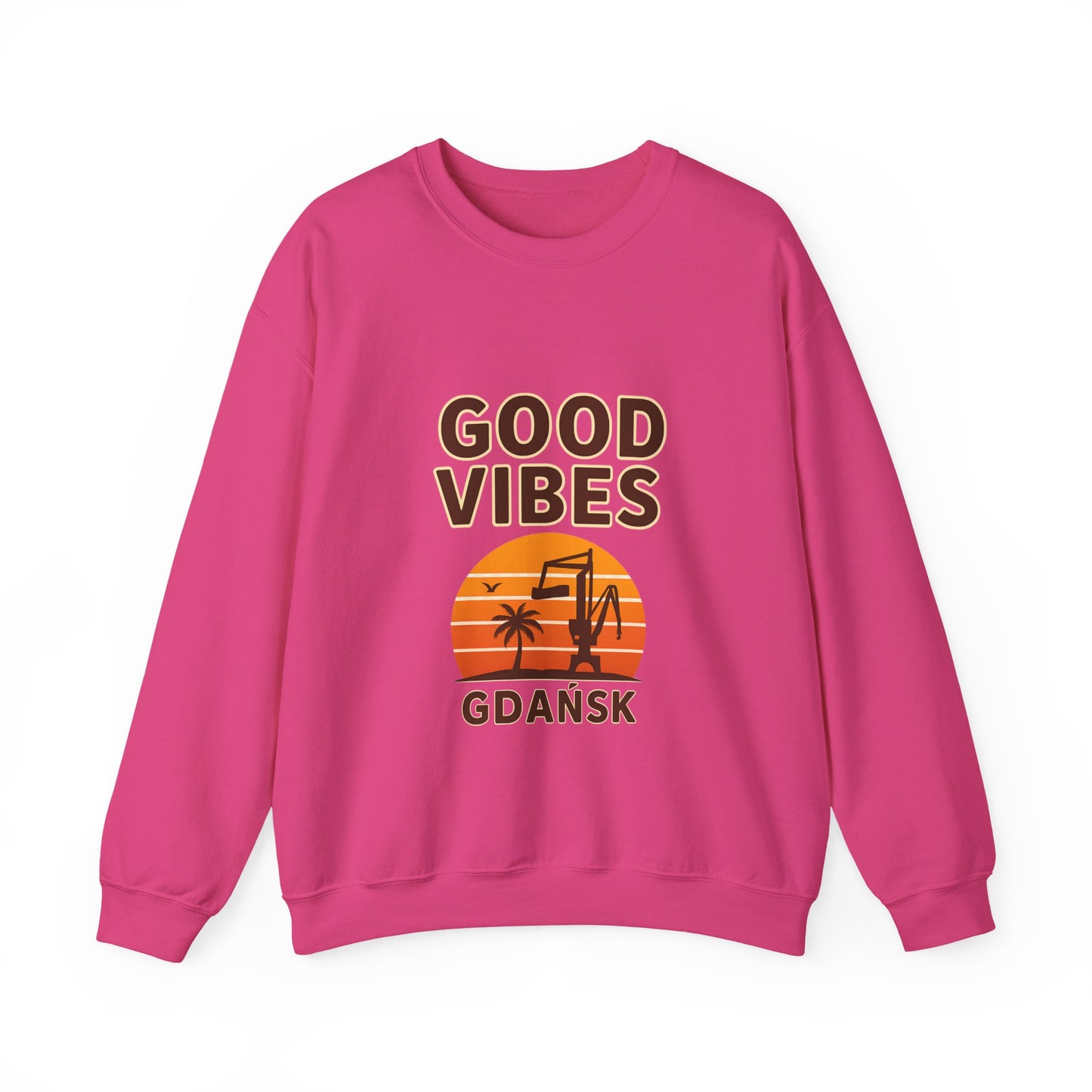 Bluza unisex z grafiką Kup Se Good Vibes – klasyczny crewneck i miejski styl
