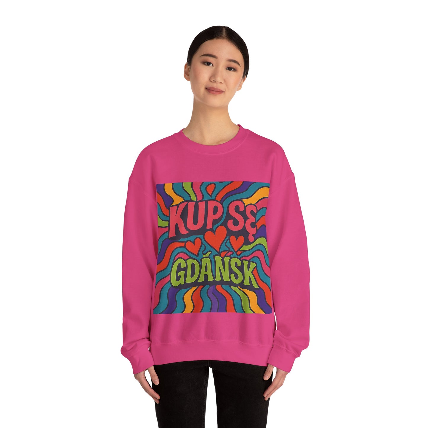Bluza unisex z grafiką Kup Se Acid – klasyczny crewneck i miejski styl