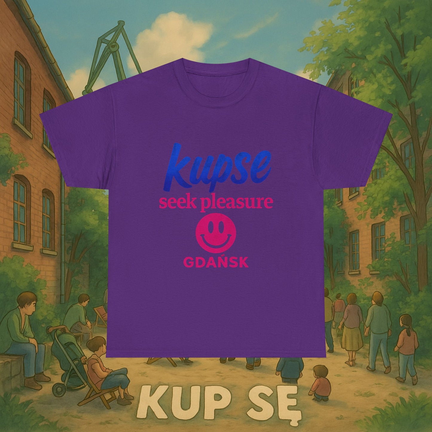 KupSe seek pleasure Style t-shirt - Unisex Heavy Cotton Tee