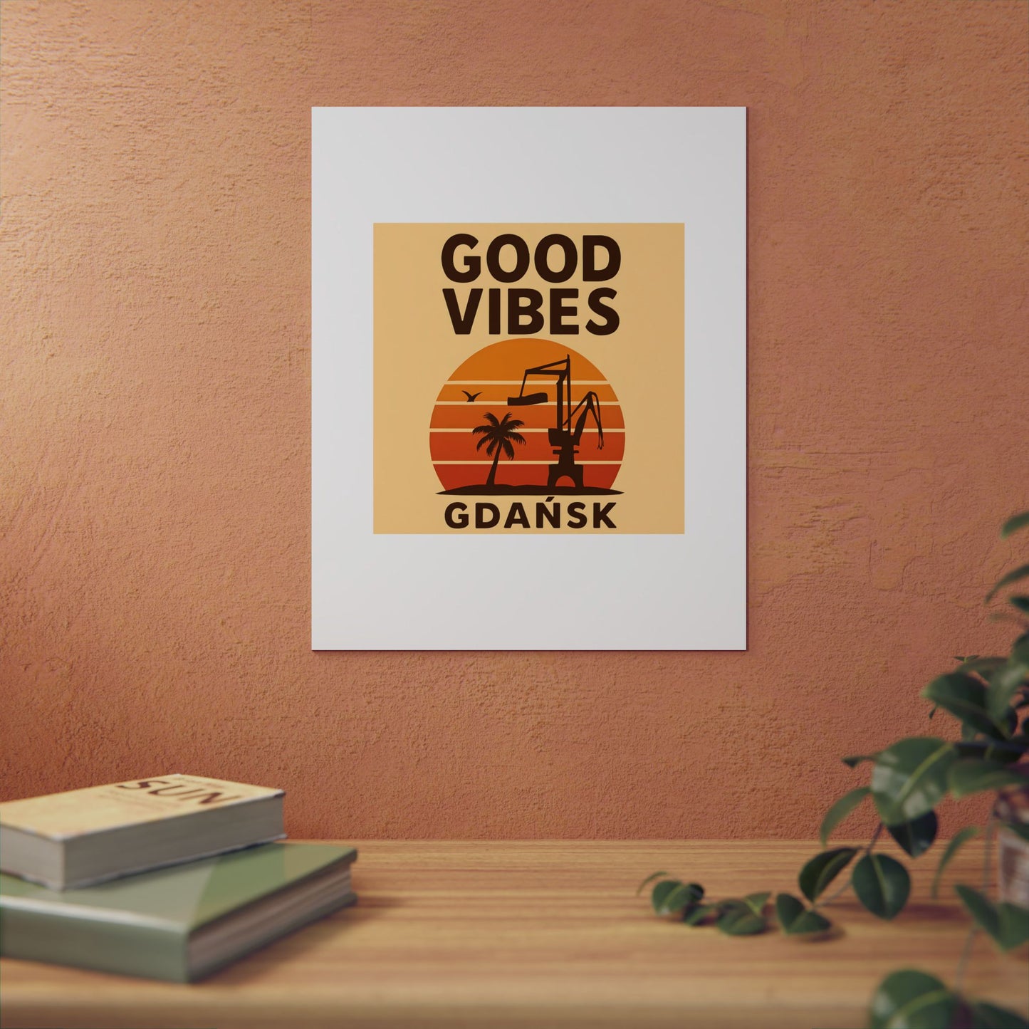 Obraz na panelu aluminiowym Good Vibes Desert – trwały wydruk w stylu Kup Se