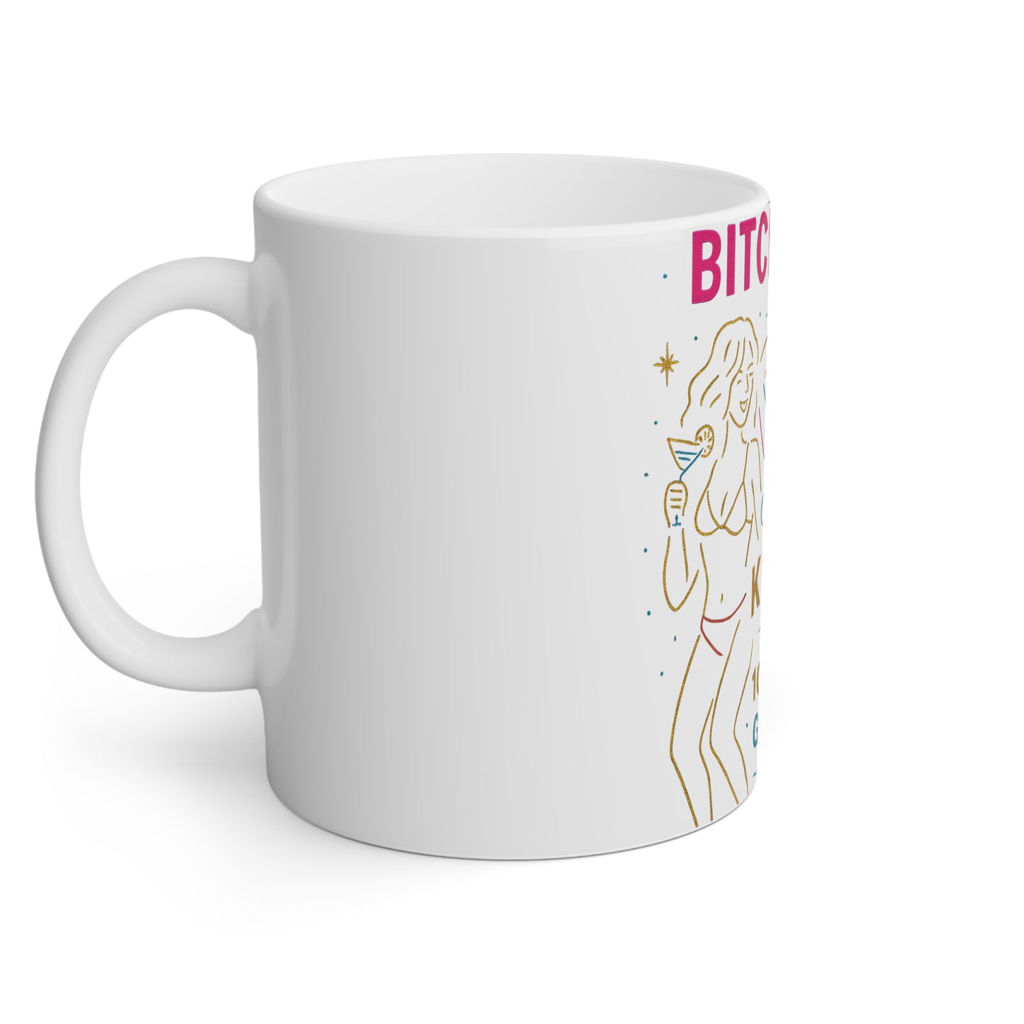 Kubek KupSe – Bi*ches at?, Unikatowy Design, Lokalny Styl
