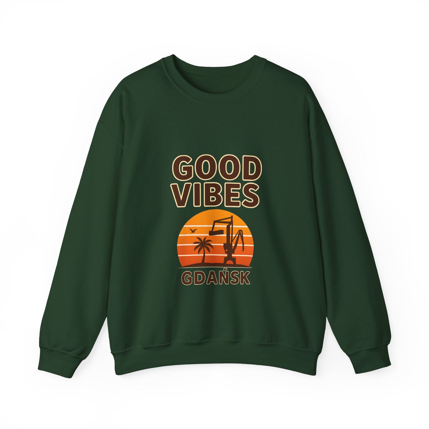 Bluza unisex z grafiką Kup Se Good Vibes – klasyczny crewneck i miejski styl