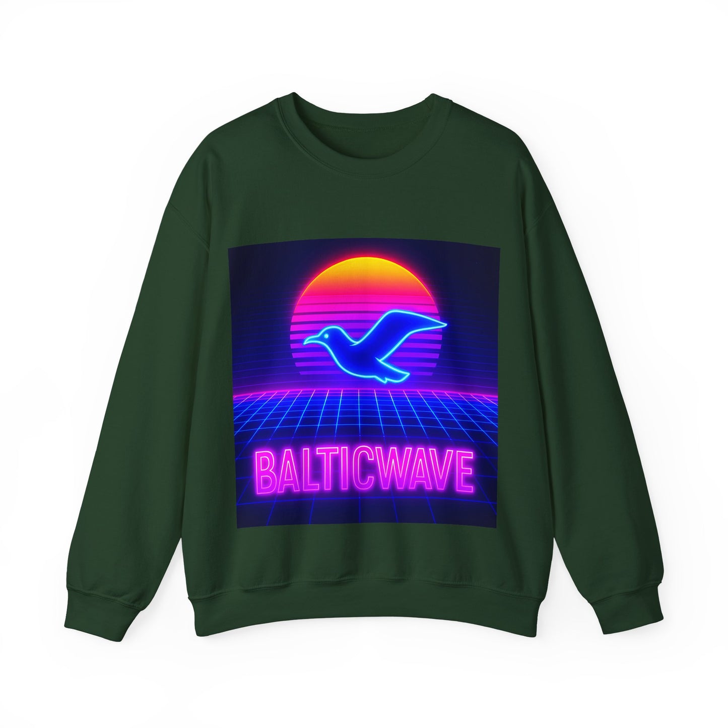 Bluza unisex z grafiką Kup Se Baltic Wave – klasyczny crewneck i miejski styl