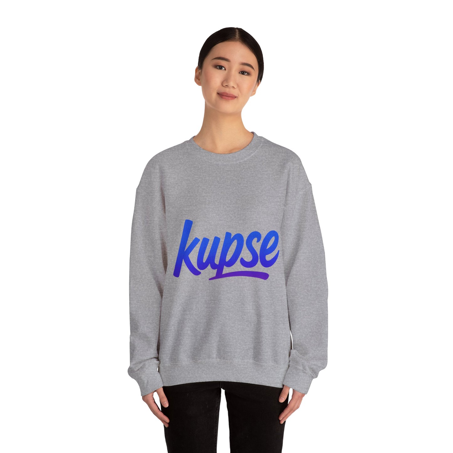 Bluza unisex z grafiką Kup Se Logo Blue – klasyczny crewneck i miejski styl
