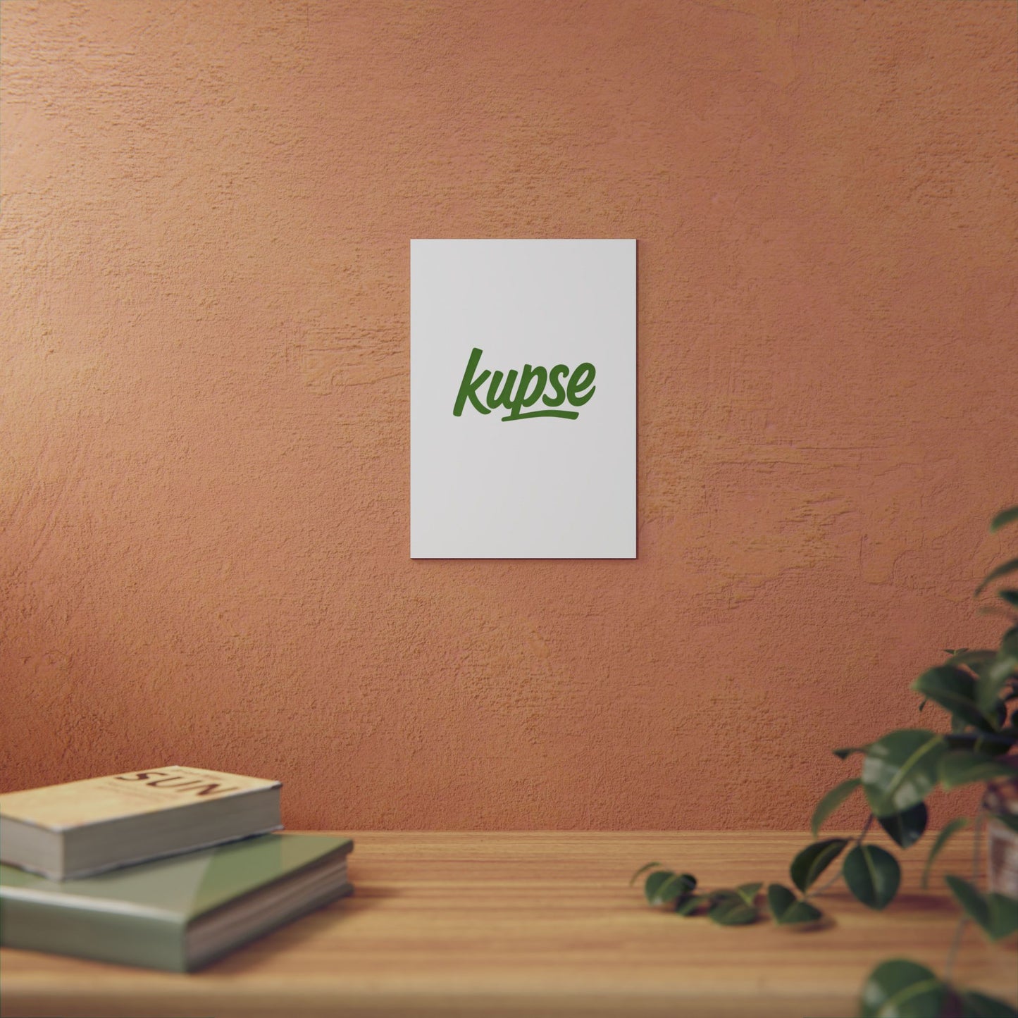 Obraz na panelu aluminiowym Kupse Logo Green – trwały wydruk w stylu Kup Se
