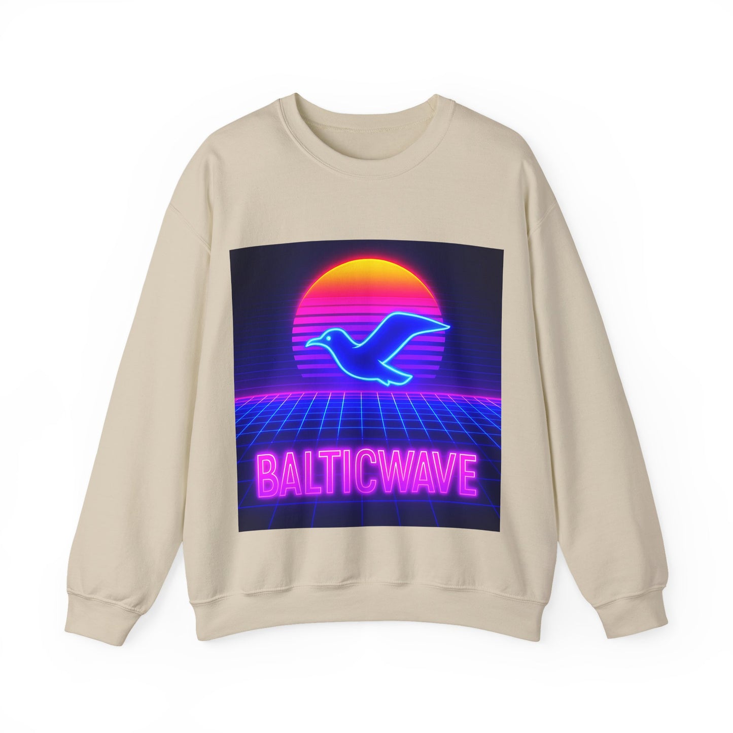 Bluza unisex z grafiką Kup Se Baltic Wave – klasyczny crewneck i miejski styl