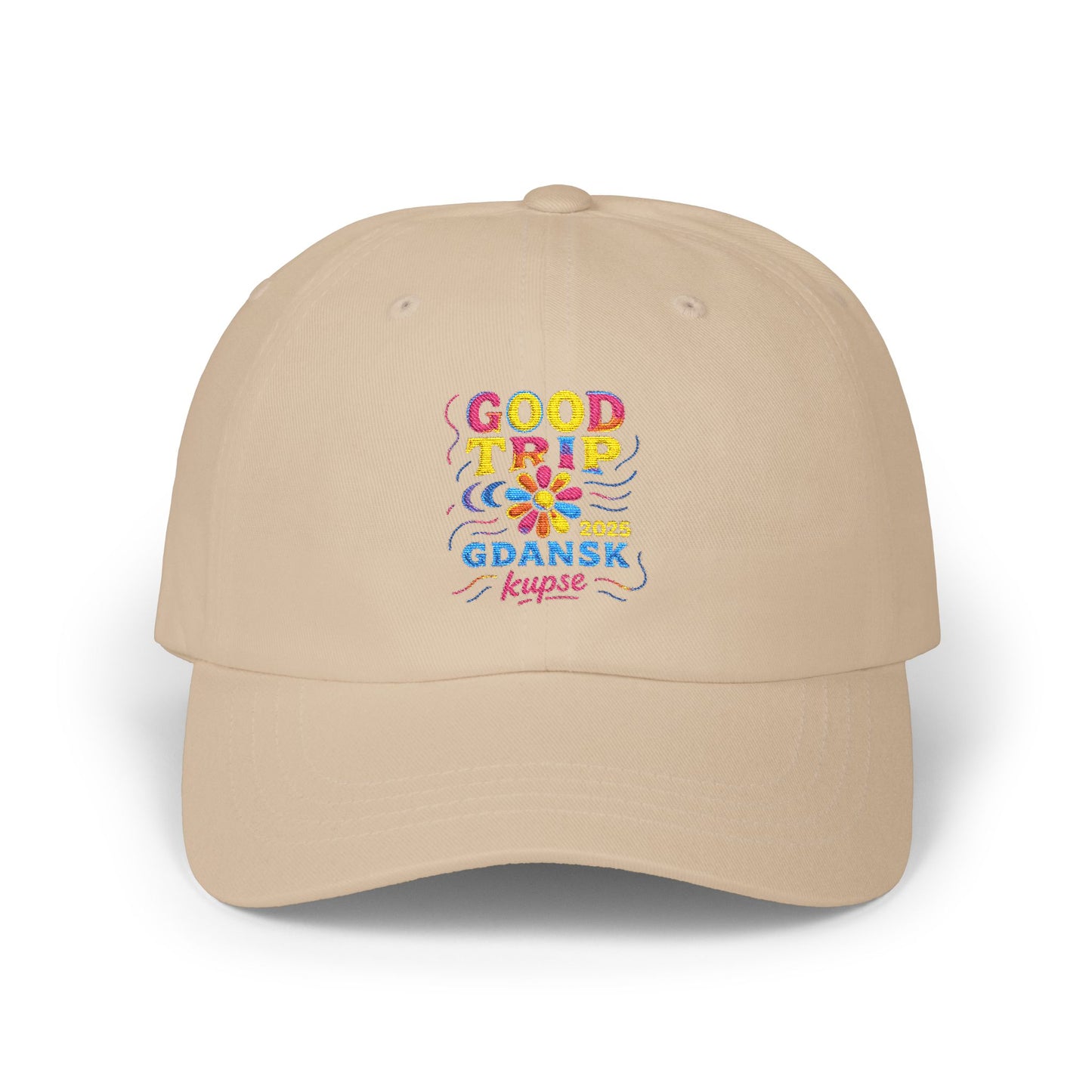 Czapka z daszkiem z grafiką Kup Se Good Trip – modny Dad Cap z charakterem