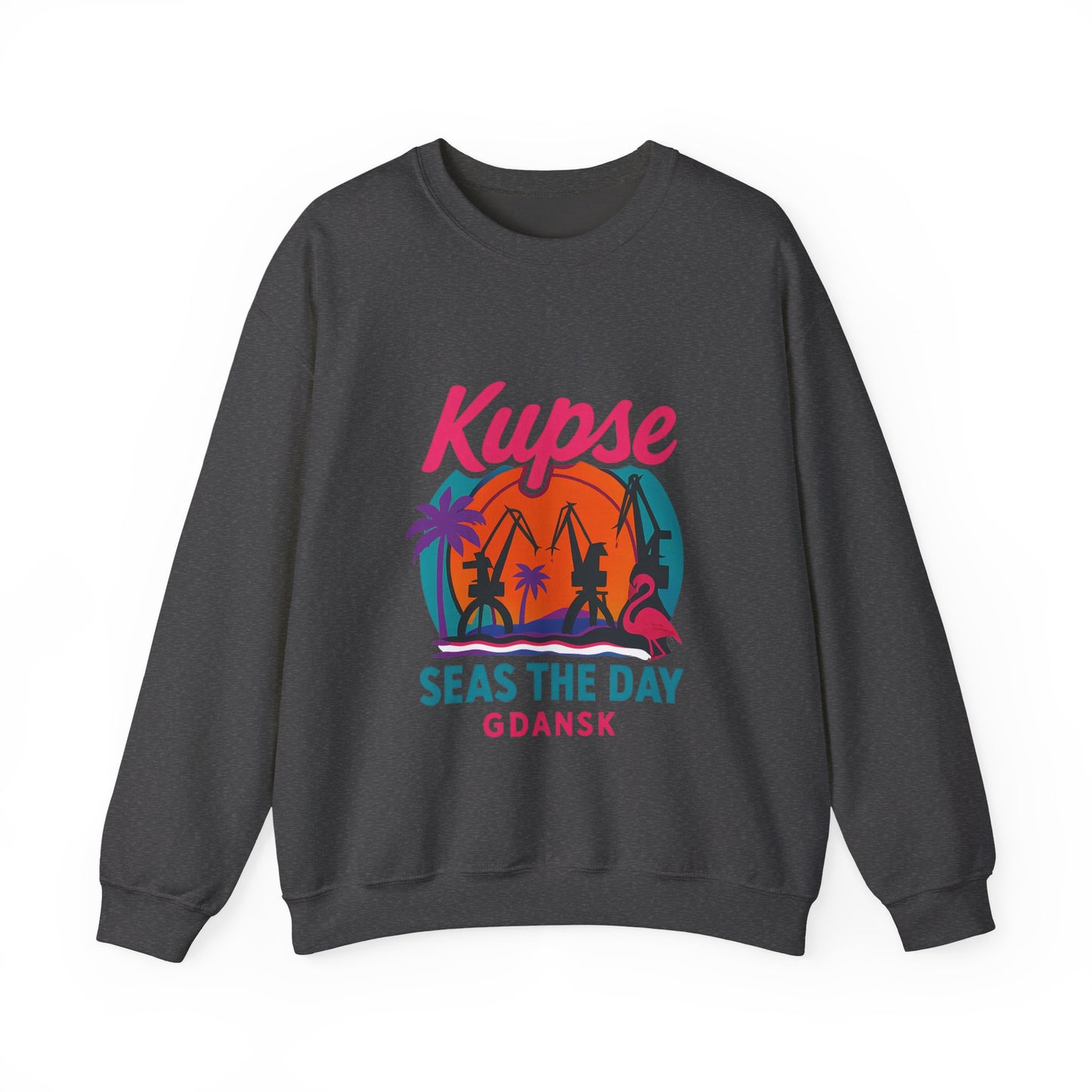 Bluza unisex z grafiką Kup Se Seas The Day – klasyczny crewneck i miejski styl