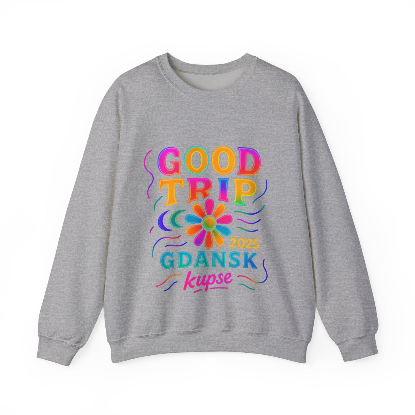 Bluza unisex z grafiką Kup Se Good Trip – klasyczny crewneck i miejski styl