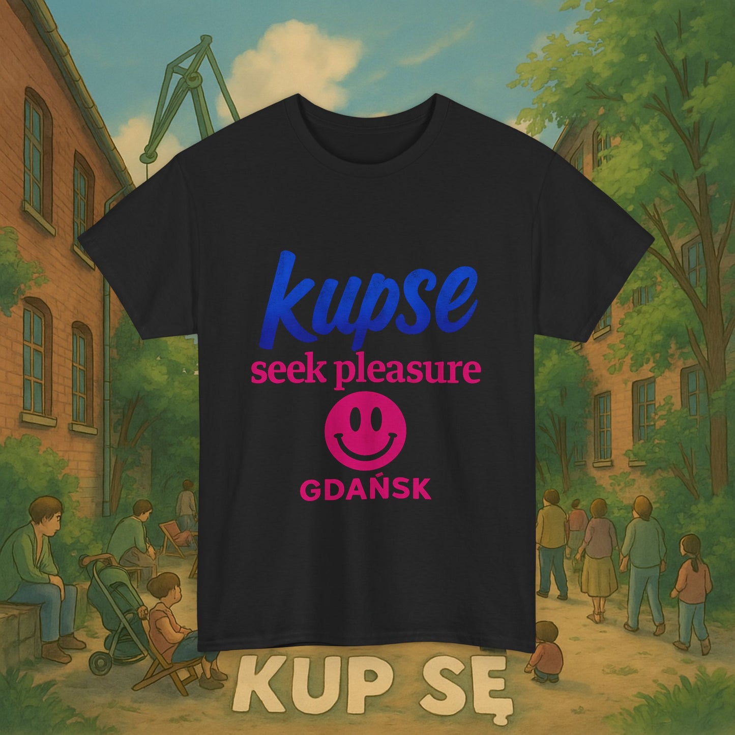 KupSe seek pleasure Style t-shirt - Unisex Heavy Cotton Tee