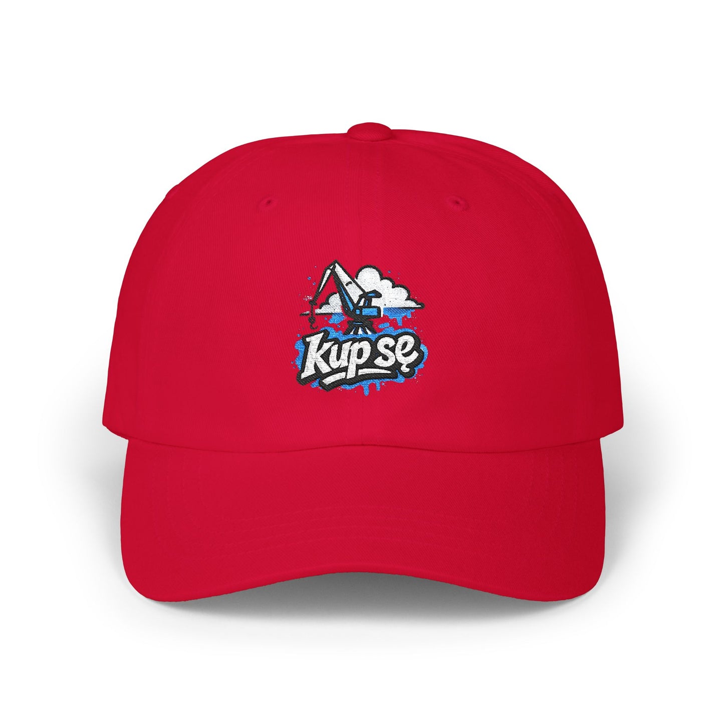 Czapka z daszkiem z grafiką Kup Se Dźwig – modny Dad Cap z charakterem