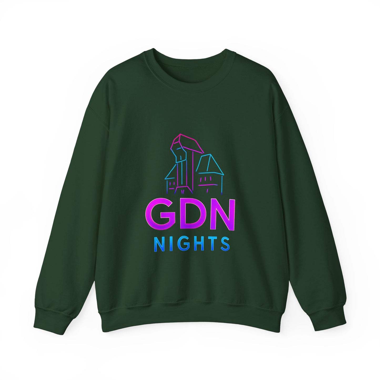 Bluza unisex z grafiką Kup Se GDN Nights – klasyczny crewneck i miejski styl