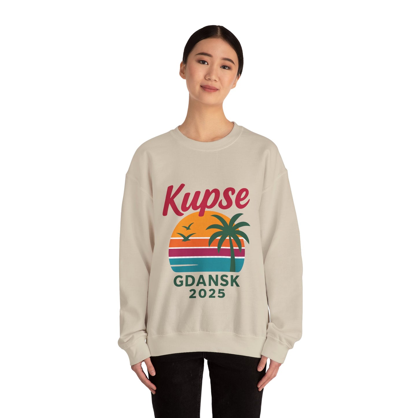 Bluza unisex z grafiką Kup Se 90s – klasyczny crewneck i miejski styl