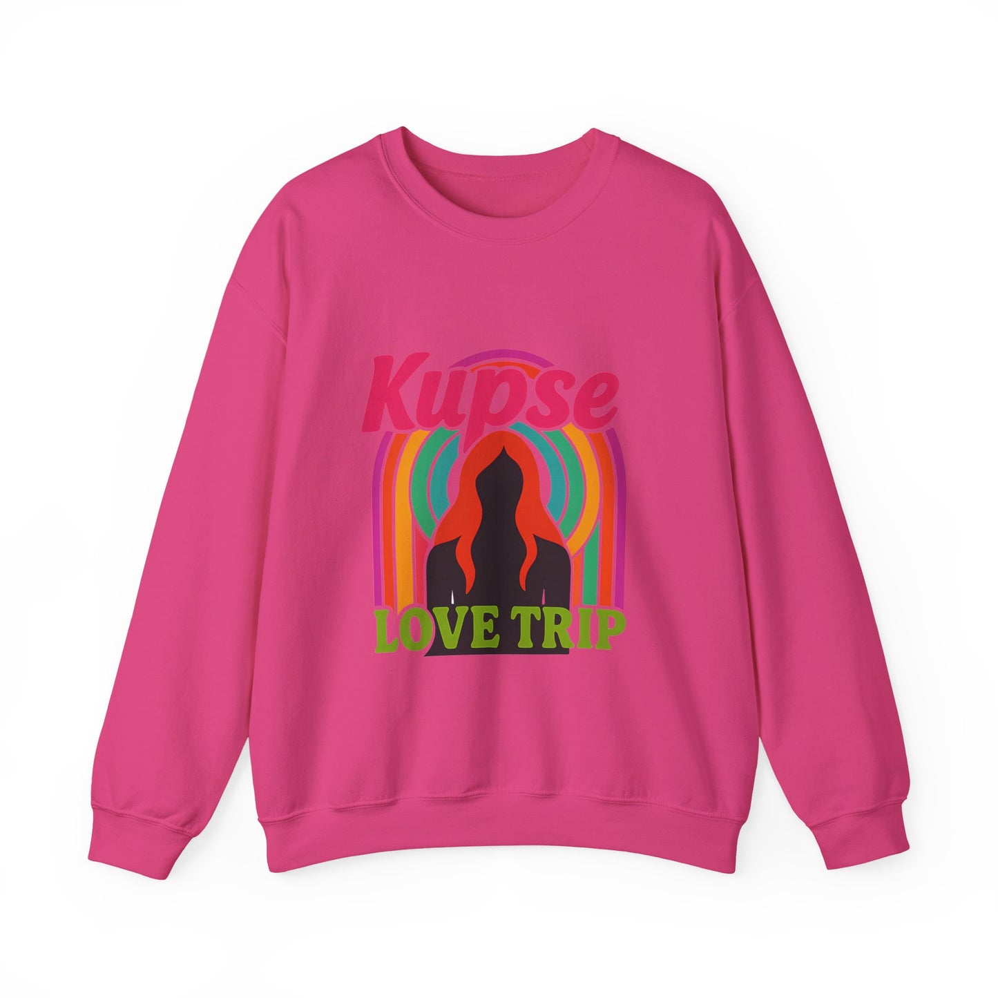 Bluza unisex z grafiką Kup Se Love Trip – klasyczny crewneck i miejski styl