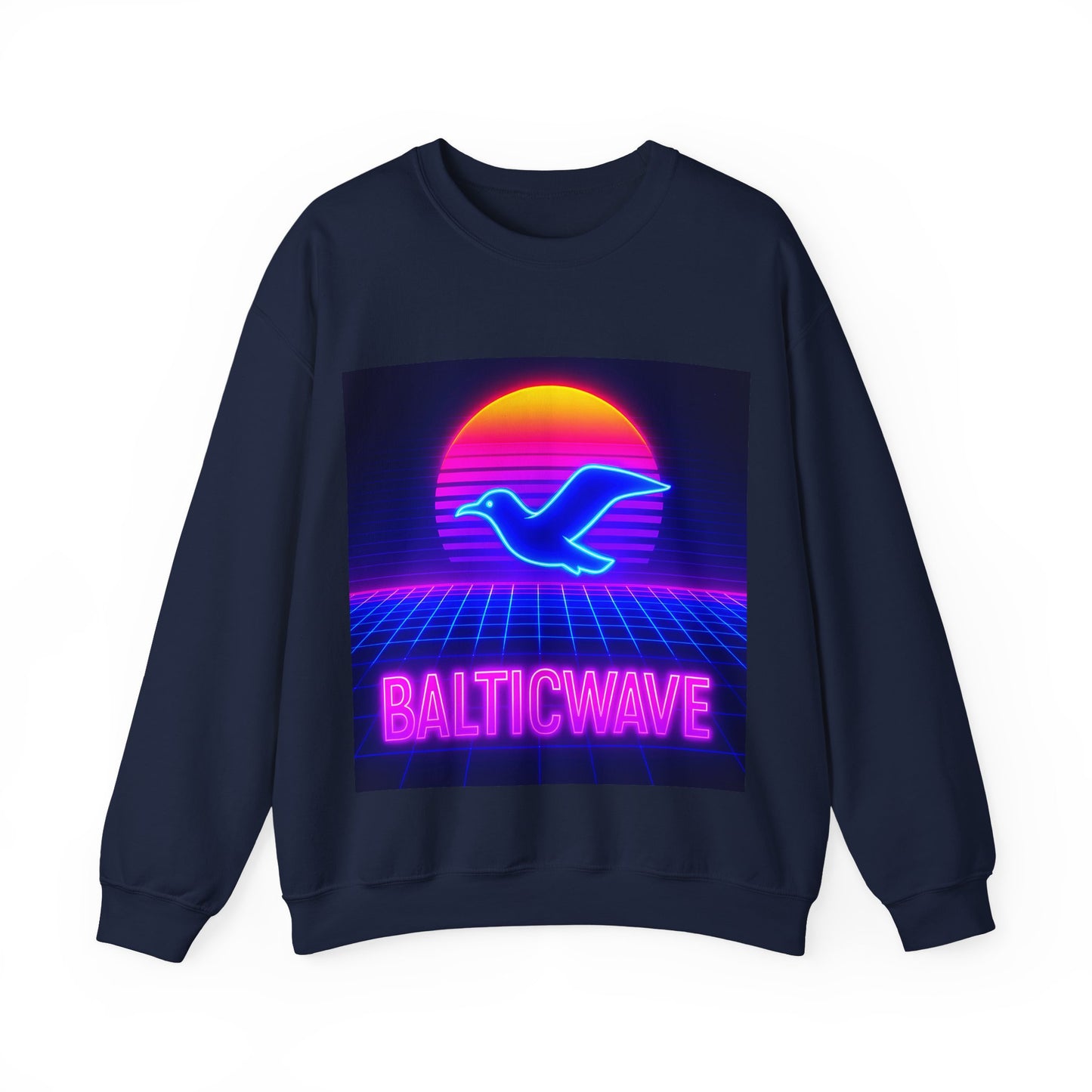 Bluza unisex z grafiką Kup Se Baltic Wave – klasyczny crewneck i miejski styl