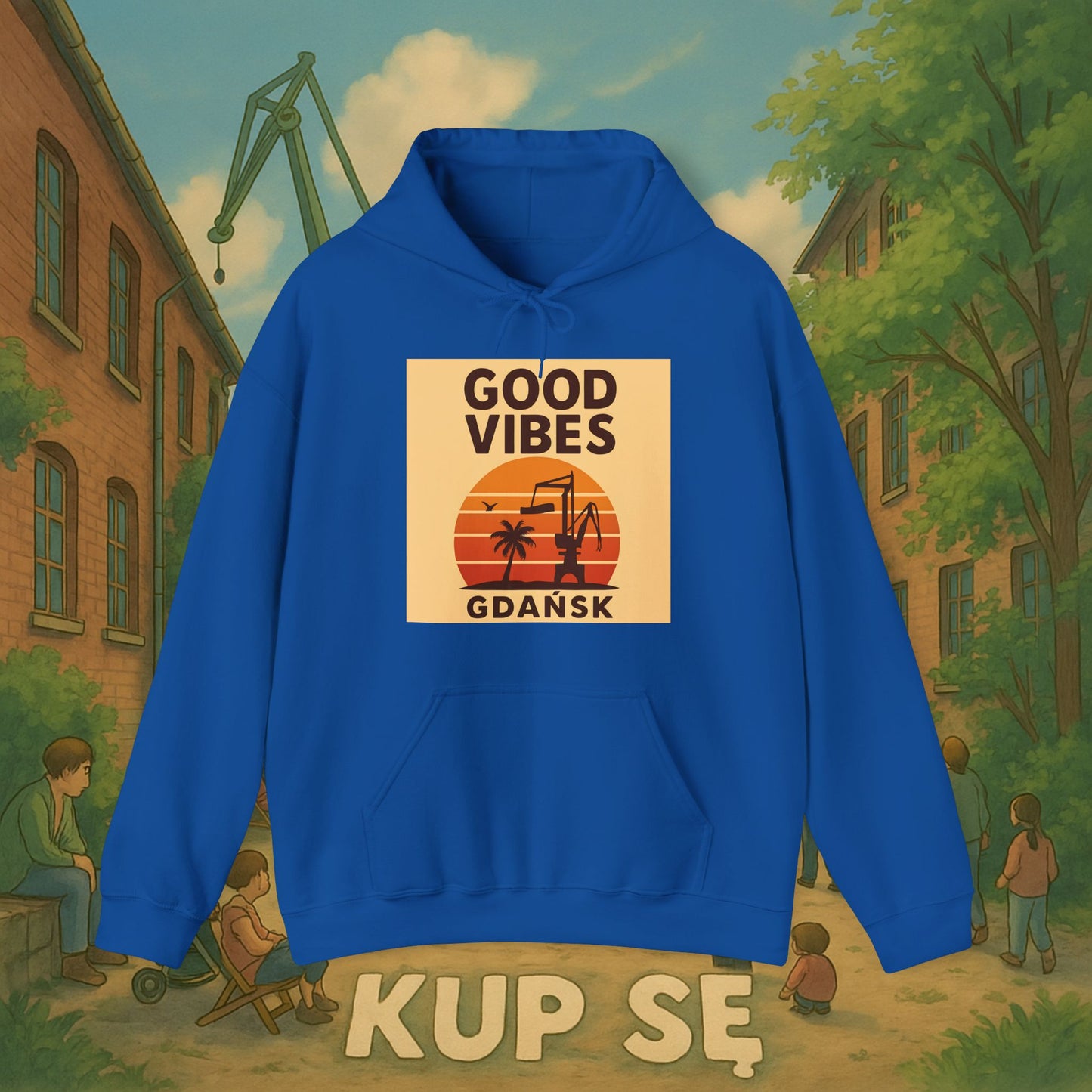 Unisex Heavy Blend Hoodie – Good Vibes Desert – Kup Se