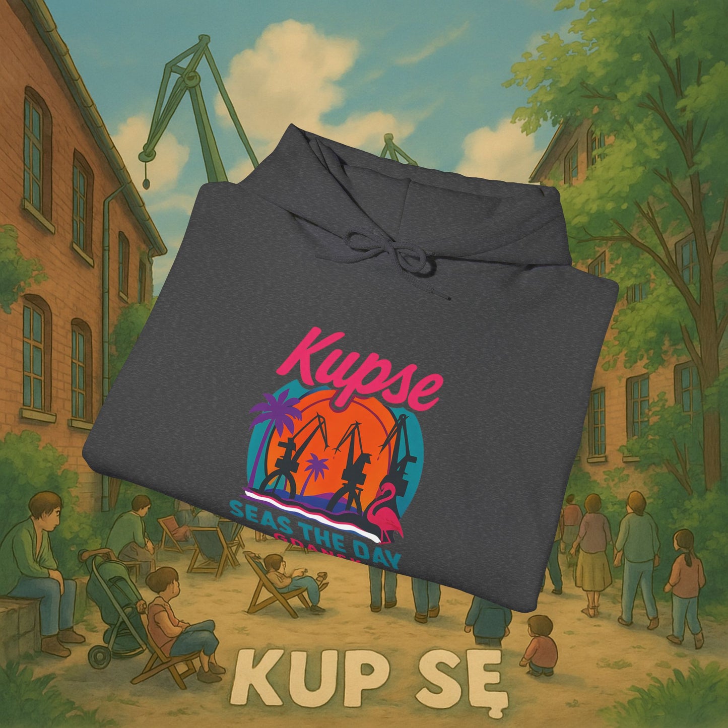 Unisex Heavy Blend Hoodie – Seas The Day – Kup Se