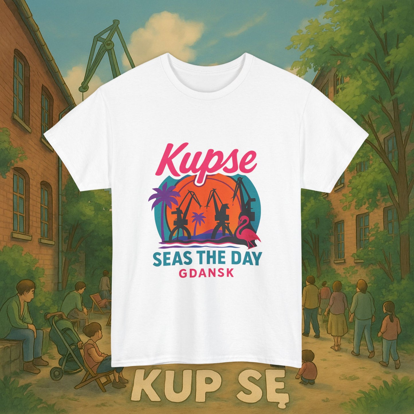 KupSe Seas The Day Style t-shirt - Unisex Heavy Cotton Tee