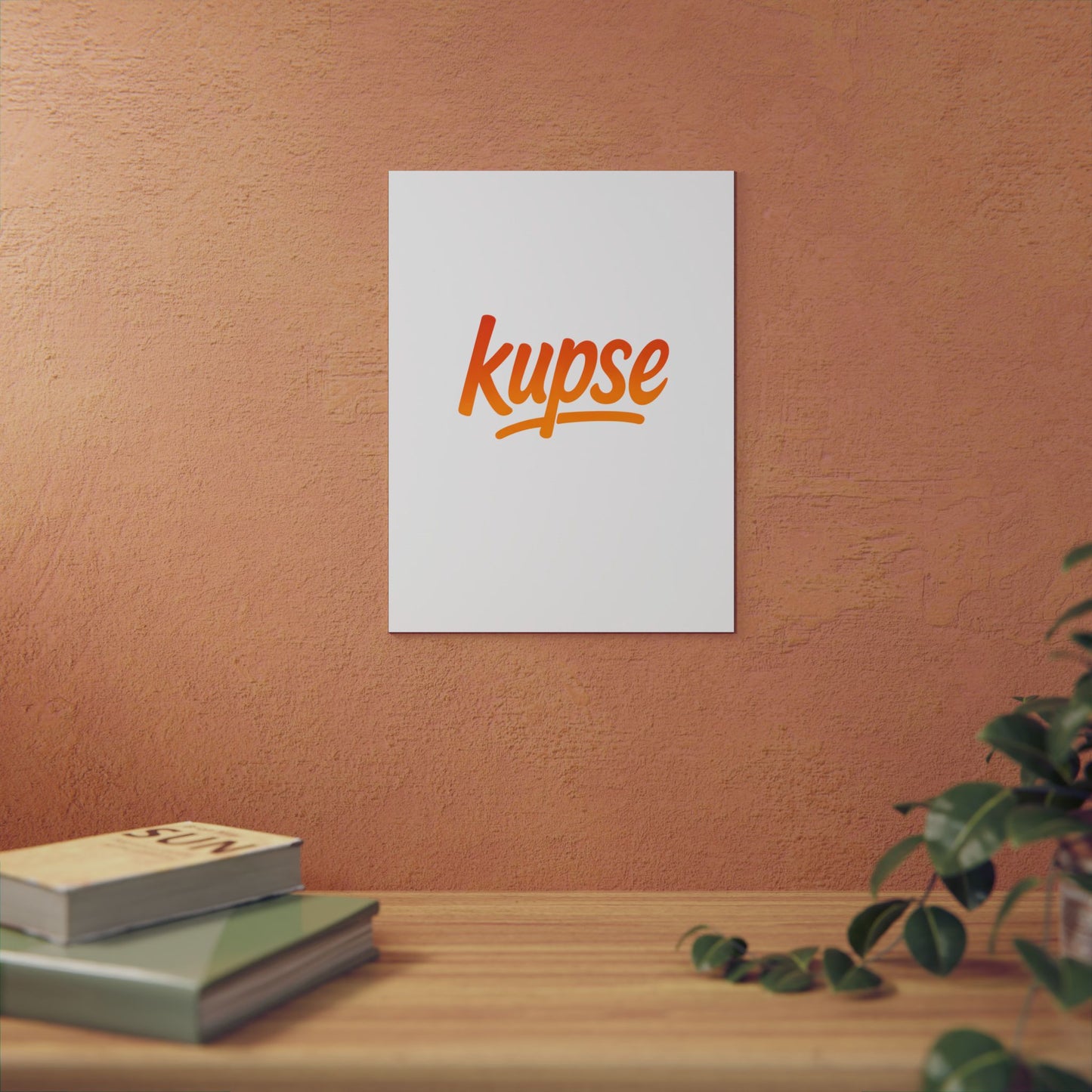 Obraz na panelu aluminiowym Kupse Logo Orange – trwały wydruk w stylu Kup Se