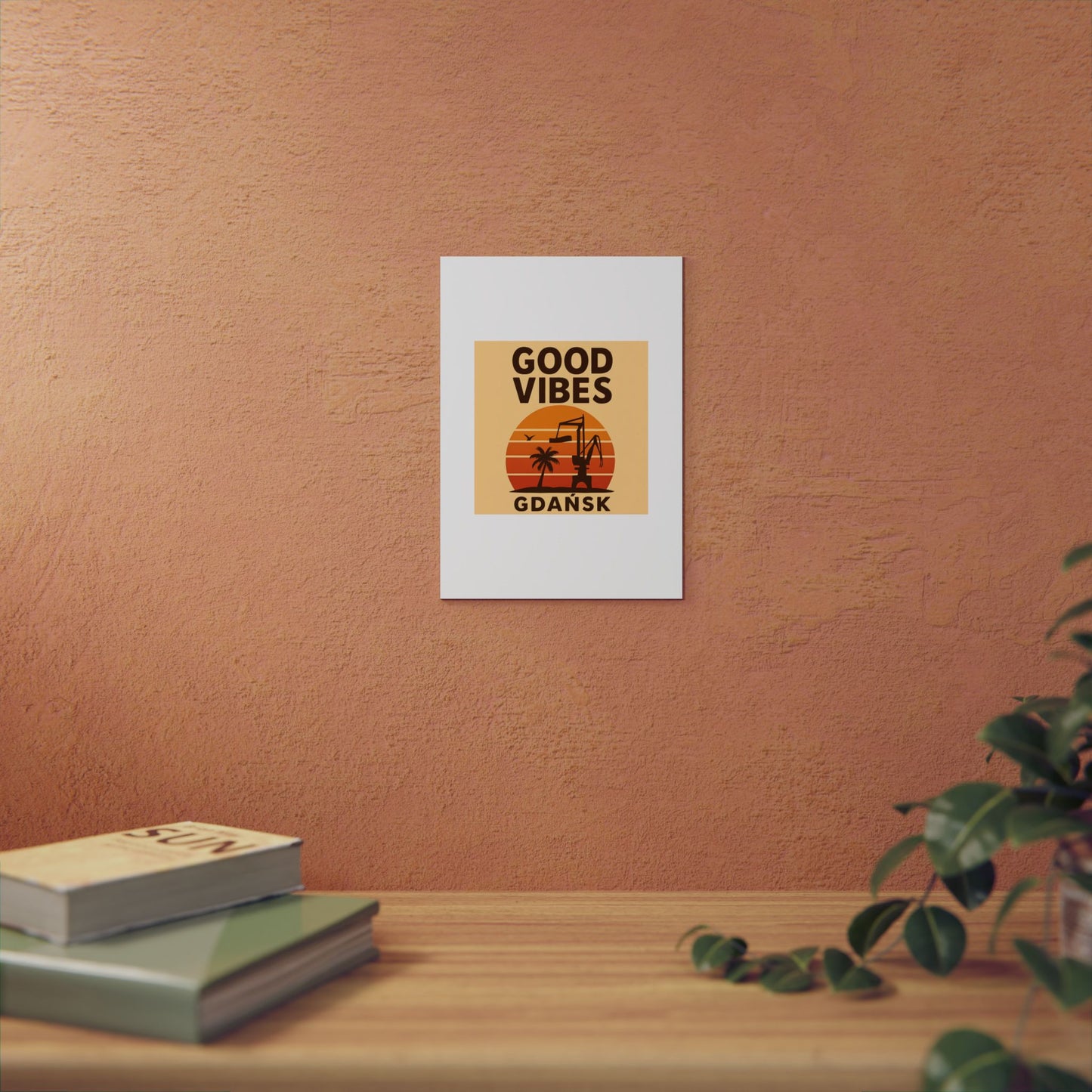 Obraz na panelu aluminiowym Good Vibes Desert – trwały wydruk w stylu Kup Se