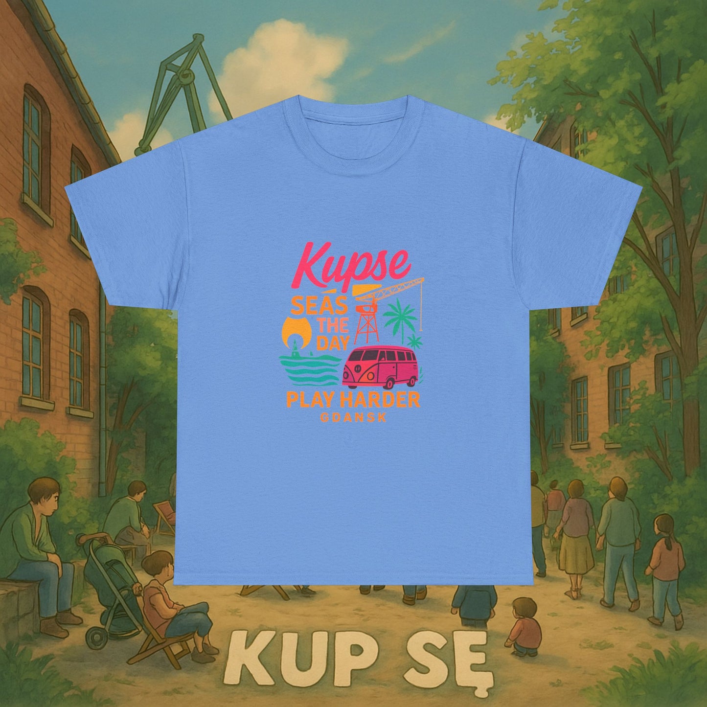 KupSe Play Harder Style t-shirt - Unisex Heavy Cotton Tee