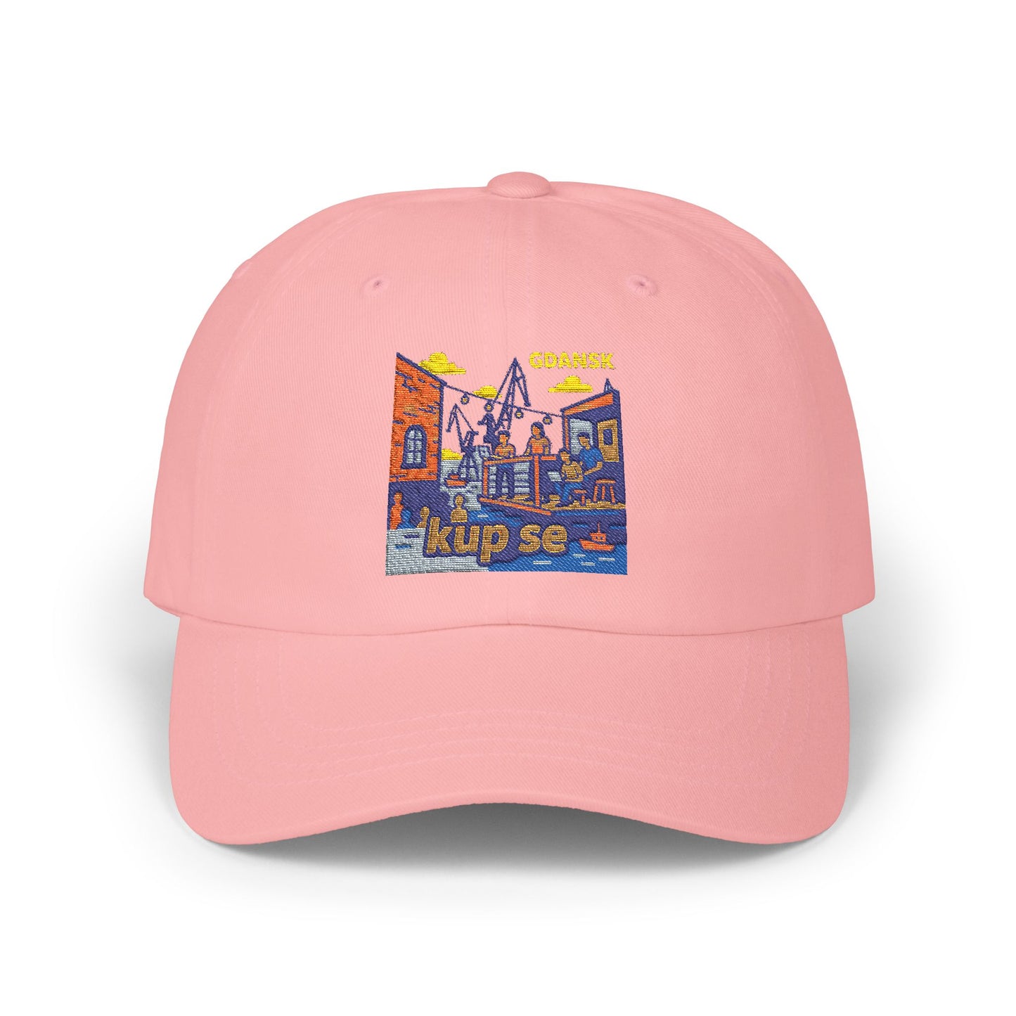 Czapka z daszkiem z grafiką Kup Se Vibe – modny Dad Cap z charakterem