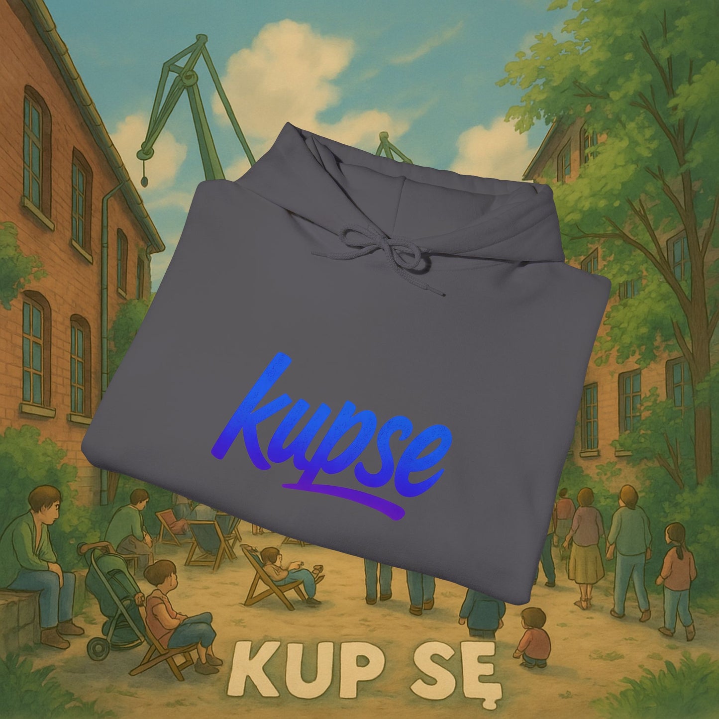 Unisex Heavy Blend Hoodie – Logo Blue – Kup Se