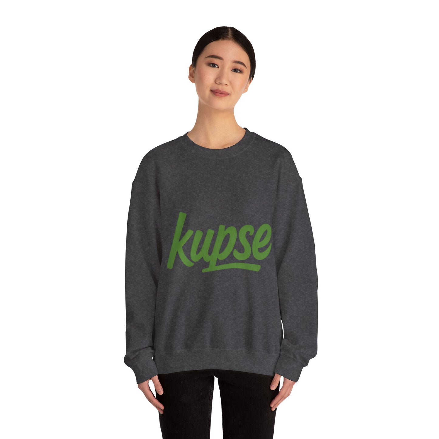 Bluza unisex z grafiką Kup Se Logo Green – klasyczny crewneck i miejski styl