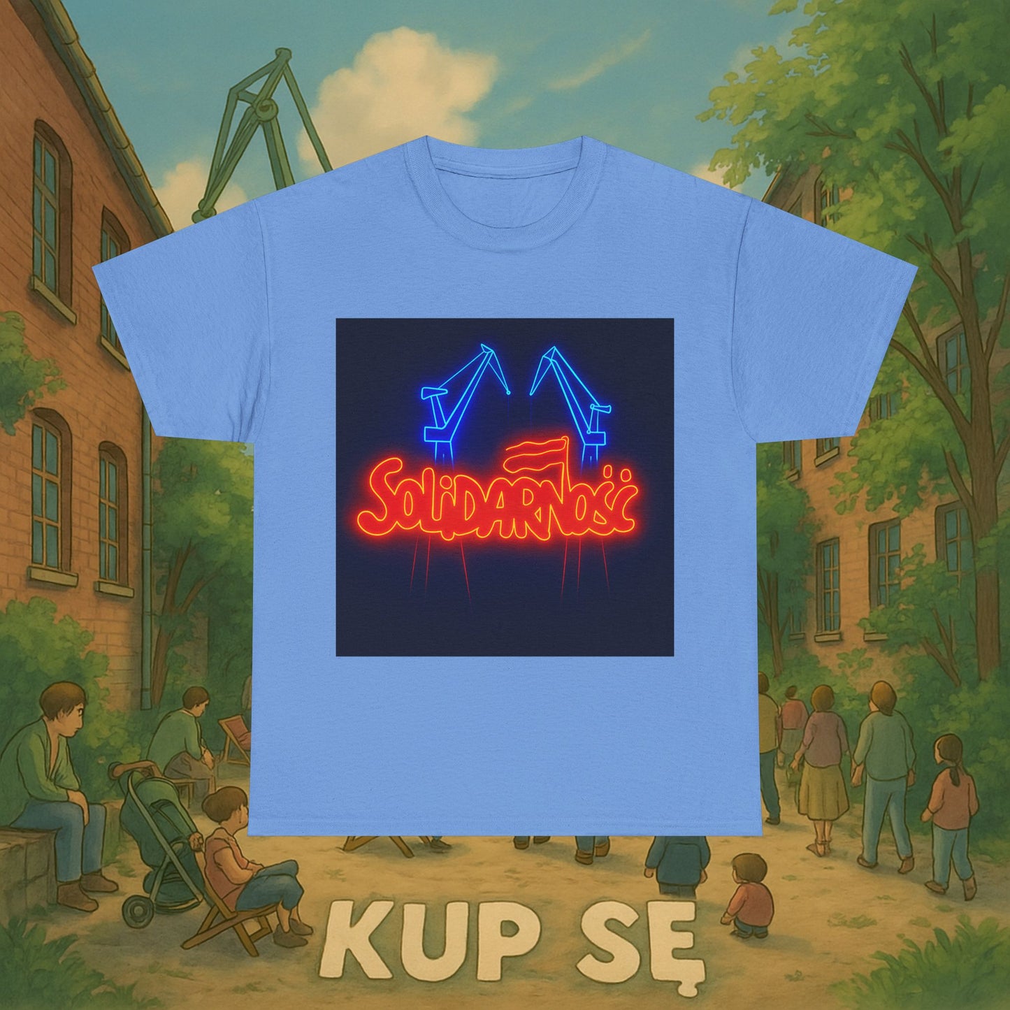 KupSe Solidarność Style t-shirt - Unisex Heavy Cotton Tee