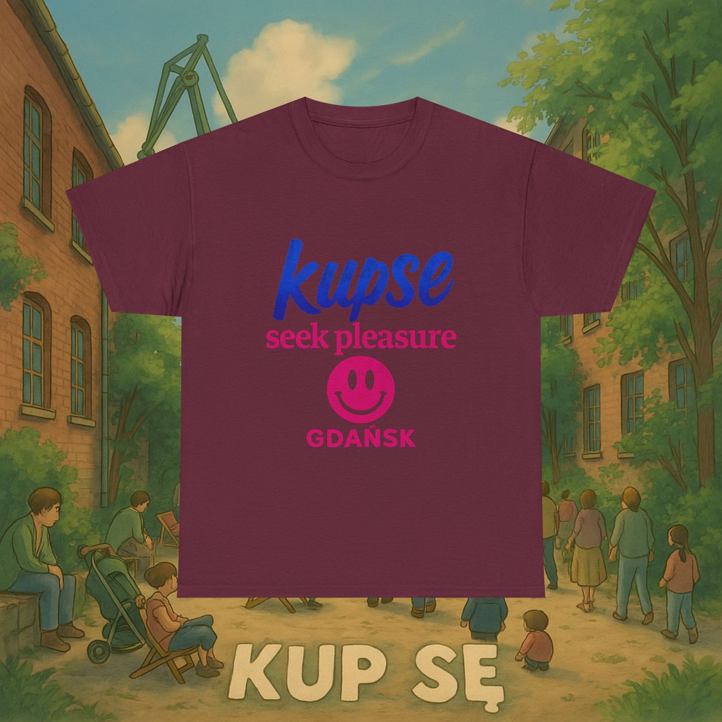 KupSe seek pleasure Style t-shirt - Unisex Heavy Cotton Tee