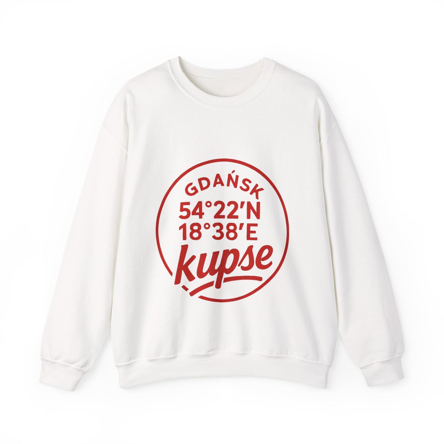 Bluza unisex z grafiką Kup Se Koordynaty – klasyczny crewneck i miejski styl