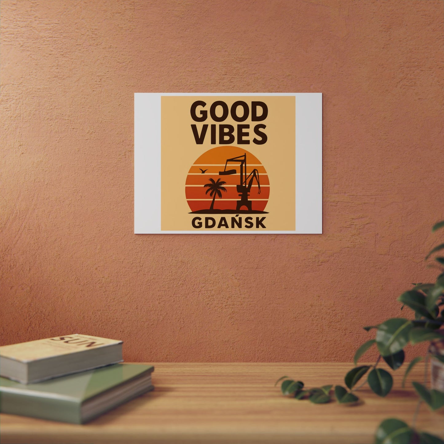Obraz na panelu aluminiowym Good Vibes Desert – trwały wydruk w stylu Kup Se
