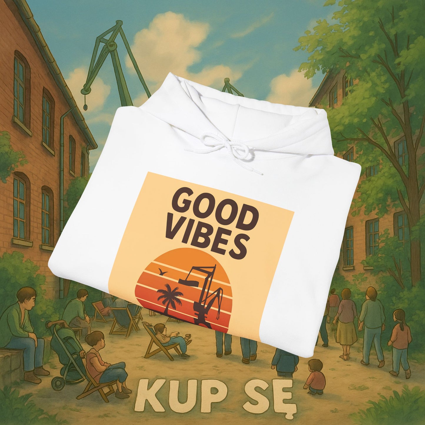 Unisex Heavy Blend Hoodie – Good Vibes Desert – Kup Se