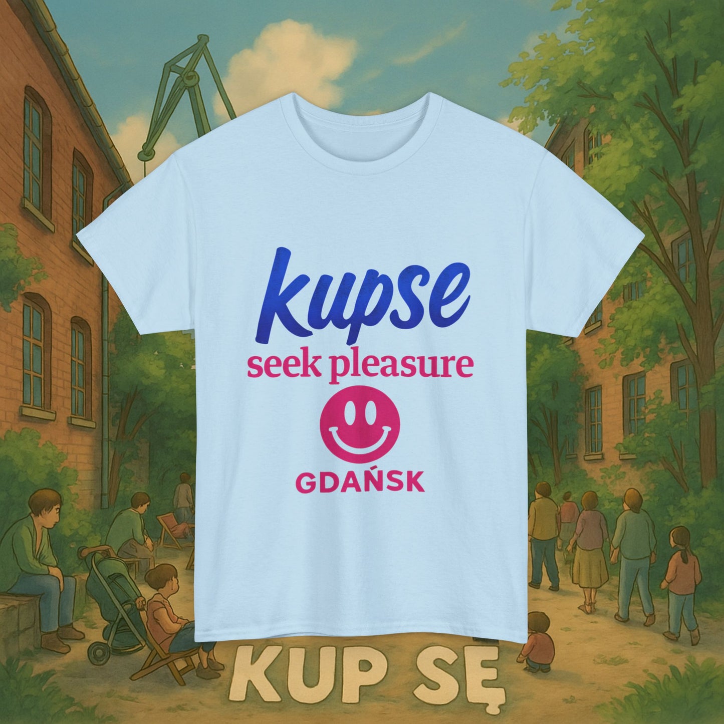KupSe seek pleasure Style t-shirt - Unisex Heavy Cotton Tee
