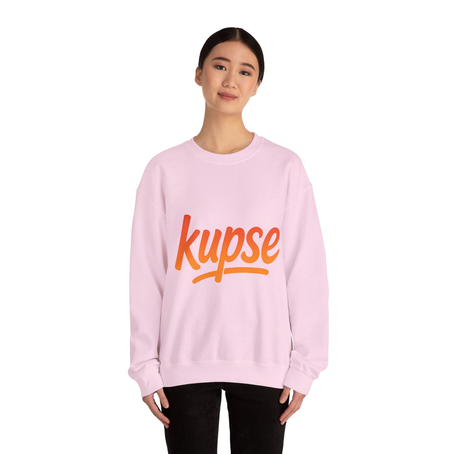 Bluza unisex z grafiką Kup Se Logo Orange – klasyczny crewneck i miejski styl