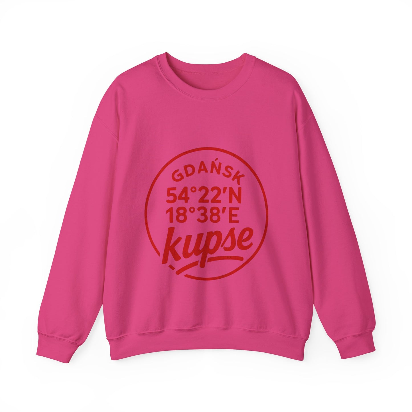 Bluza unisex z grafiką Kup Se Koordynaty – klasyczny crewneck i miejski styl