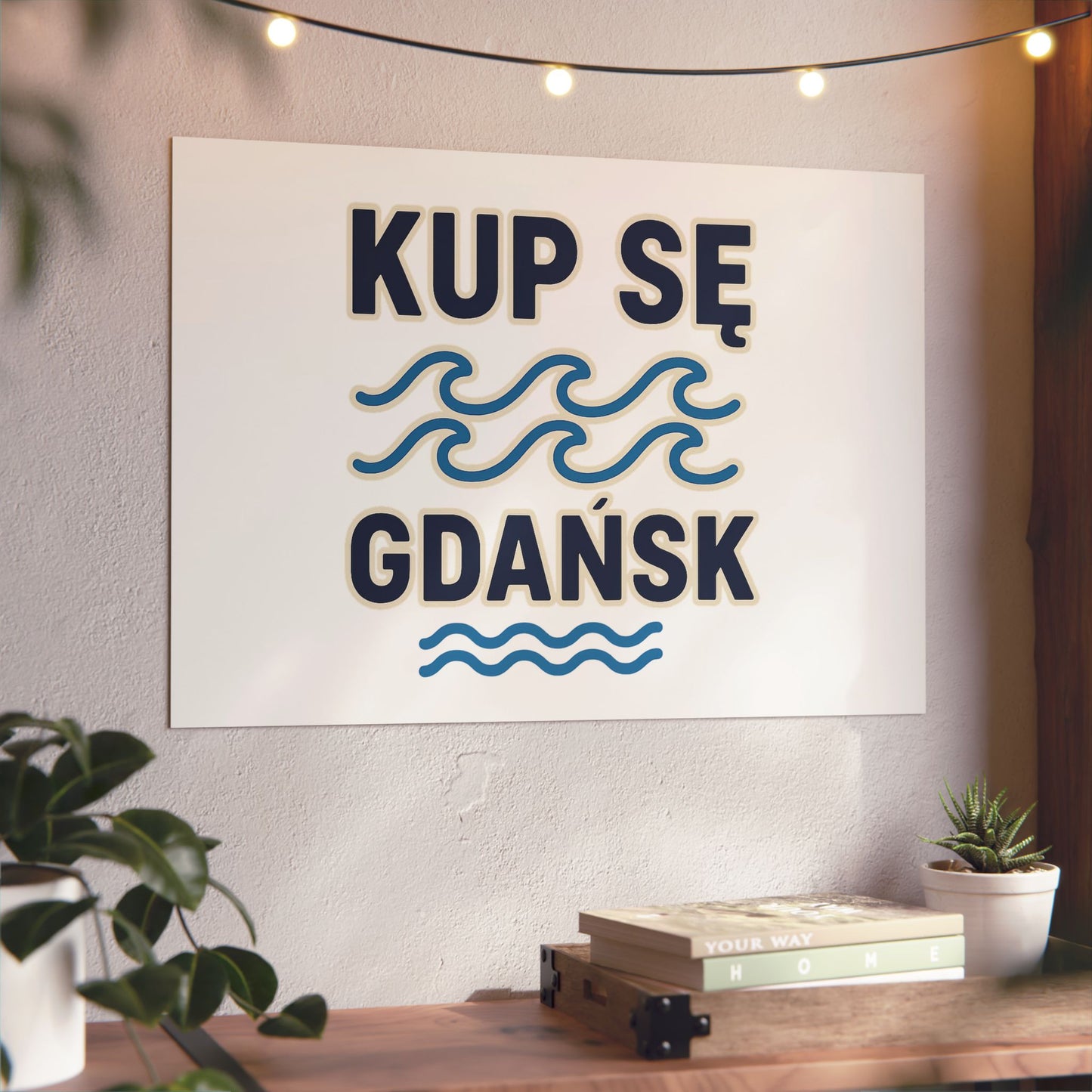 Obraz na panelu aluminiowym Gdańsk Fale – trwały wydruk w stylu Kup Se