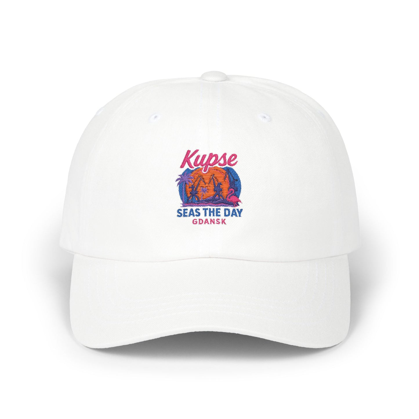 Czapka z daszkiem z grafiką Kup Se Seas The Day – modny Dad Cap z charakterem