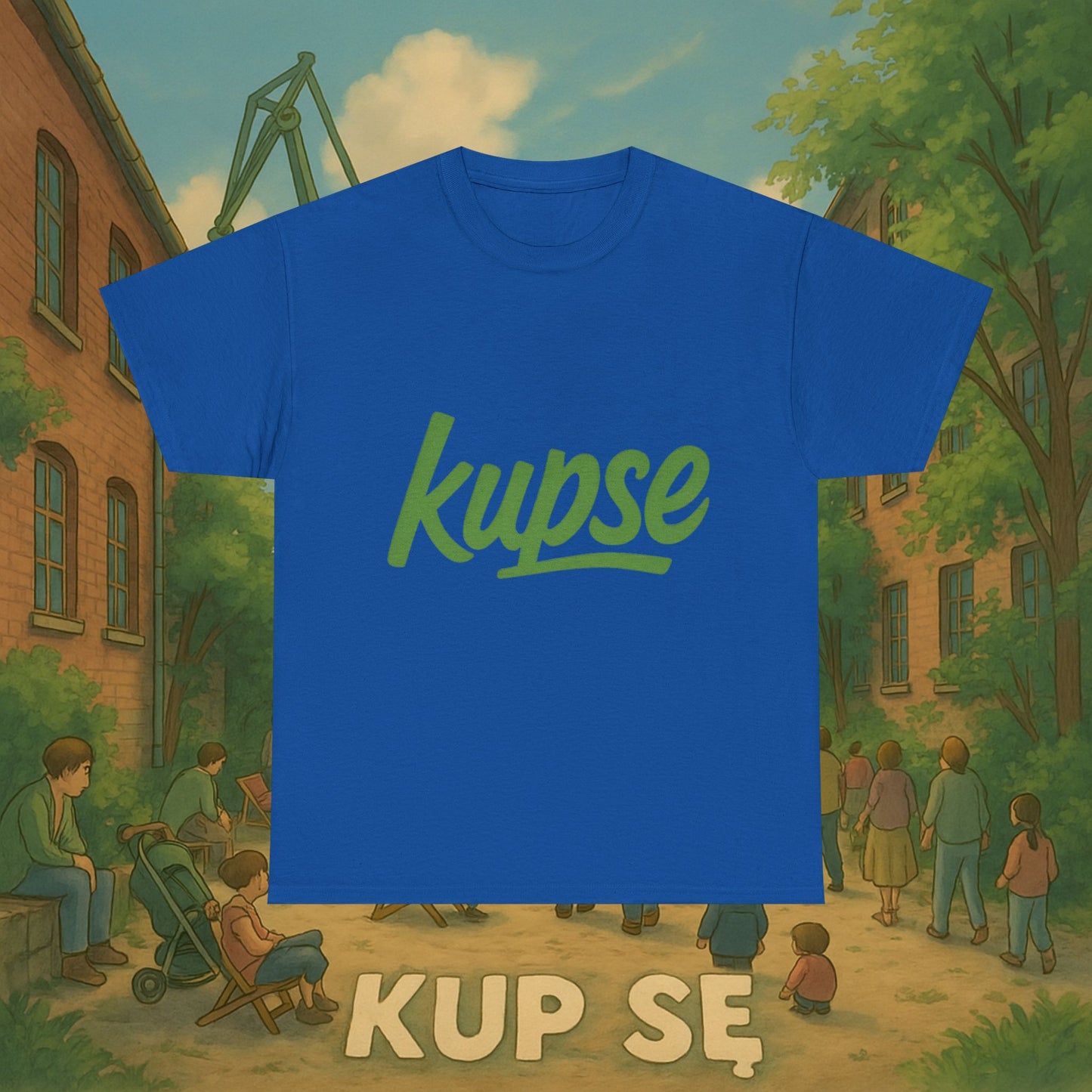 KupSe Logo Green Style t-shirt - Unisex Heavy Cotton Tee
