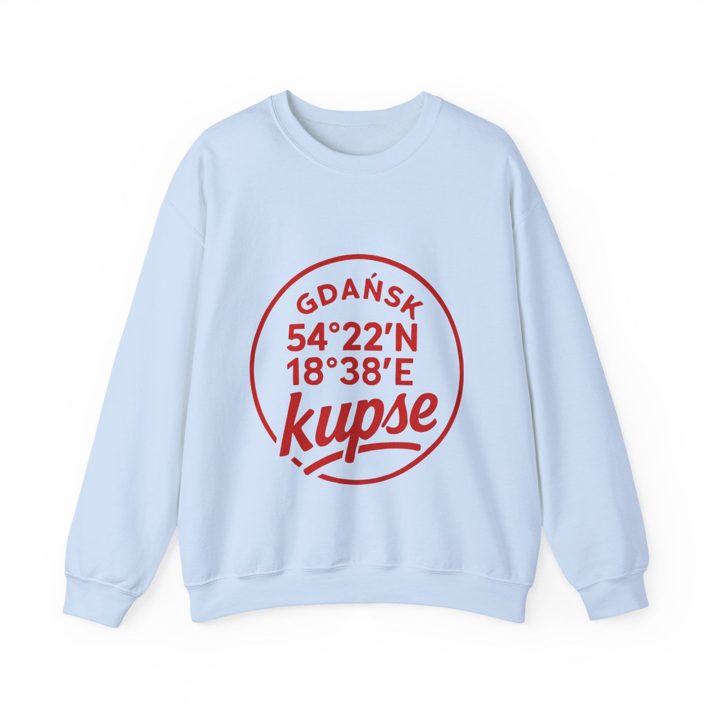 Bluza unisex z grafiką Kup Se Koordynaty – klasyczny crewneck i miejski styl