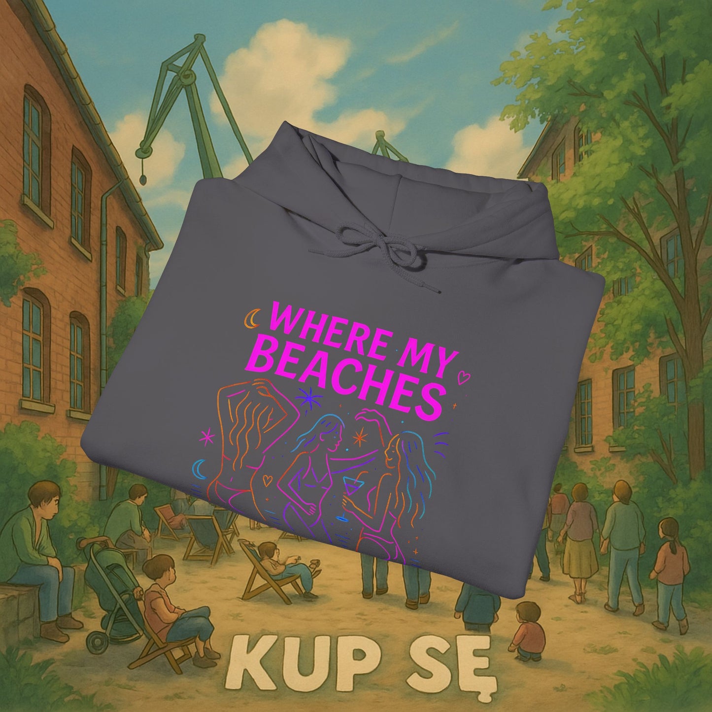 Unisex Heavy Blend Hoodie – Where My Beaches – Kup Se